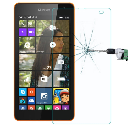 For Microsoft Nokia Lumia 535 0.26mm 9H+ Surface Hardness 2.5D Explosion-proof Tempered Glass Film, 1pcs