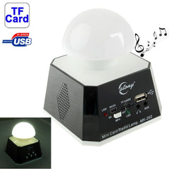 CT-0019 Multi LED Lights Speaker with FM Radio, Support TF Card