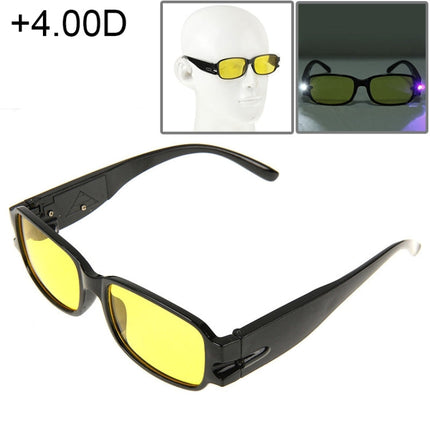 UV Protection Yellow Resin Lens Reading Glasses with Currency Detecting Function, +2.00D, +1.00D, +1.50D, +2.50D, +3.00D, +3.50D, +4.00D
