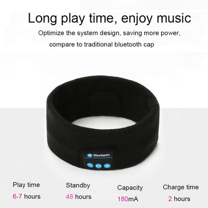 My-Call Bluetooth V5.0 Headsfree Sport Headband Music Headwear for iPhone 6 & 6s / iPhone 5 & 5S / iPhone 4 & 4S and Other Bluetooth Devices, usic Headwear Black, Music Headwear Dark Gray, Music Headwear Grey