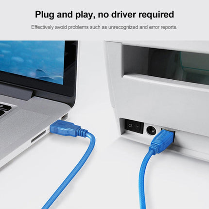 USB 1.1 AM to BM Printer Data Cable, Length: 1.8m