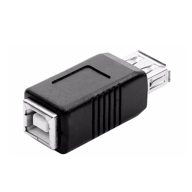 USB 2.0 AF to BF Printer Adapter Converter, USB 2.0 AF (Black)