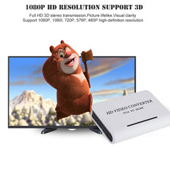 1080P Audio VGA to HDMI HD HDTV Video Converter, VGA to HDMI (White)