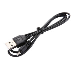 USB DC Charging Cable, Length: 65cm, 2.0mm, Black