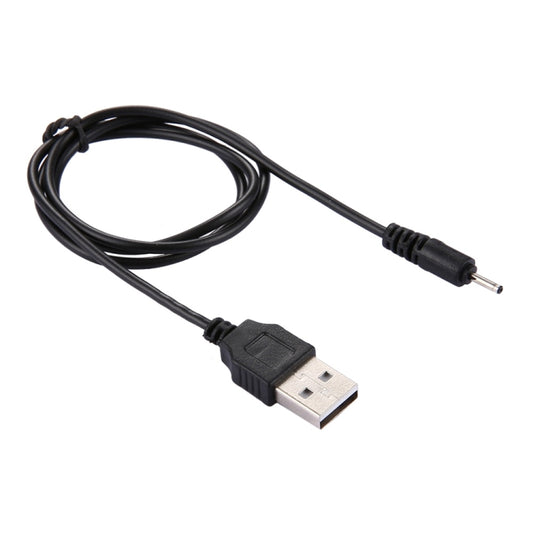 USB DC Charging Cable, Length: 65cm, 2.0mm, Black