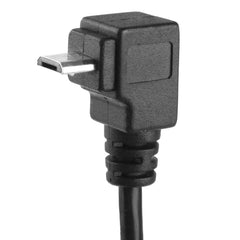 90 Degree Micro USB Male to Micro USB Female Adapter Cable, Length: 25cm