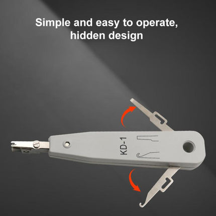 RJ45 / RJ12 / RJ11 Network BT Telephone Socket Multi Punch Insertion Tool(White)