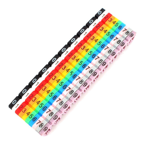 100PCS Label Mark RJ45 RJ11 RJ12 Color Cable