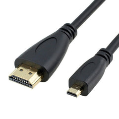 1.5m Micro HDMI to HDMI 19 Pin Cable, 1.4 Version, HDMI Male, Length: 1.5m