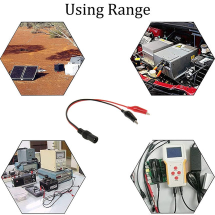 5.5 x 2.1mm Female Power Plug Alligator Clip Test Lead Cable