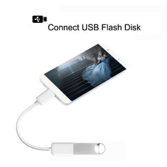 High Quality USB 2.0 AF to Micro USB 5 Pin Male Adapter Cable with OTG Function, Length: 15cm, White, Black