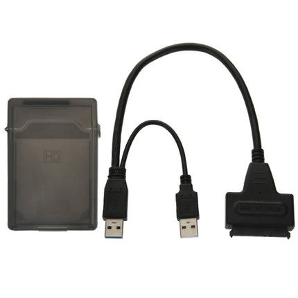 USB 2.0 / USB 3.0 To SATA Cable with 2.5 inch HDD Protection Box, Support up to 4TB Speed, USB 3.0 to SATA with USB(B)