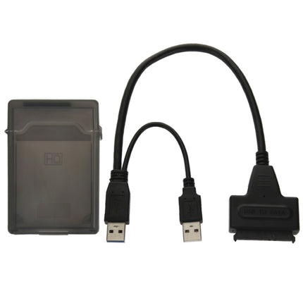 USB 2.0 / USB 3.0 To SATA Cable with 2.5 inch HDD Protection Box, Support up to 4TB Speed, USB 3.0 to SATA with USB(B)