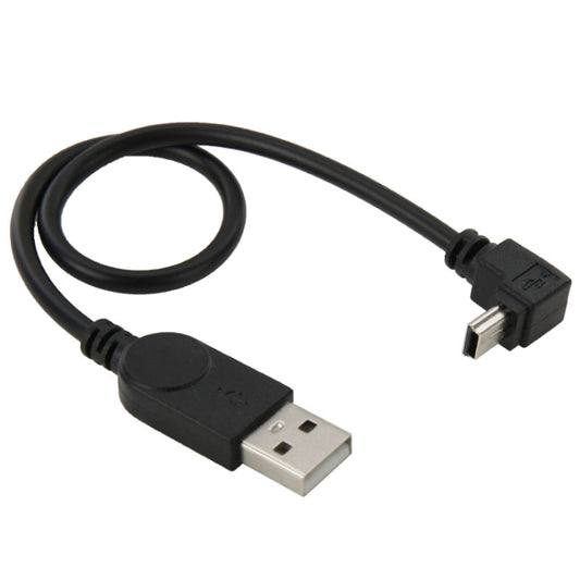 90 Degree Mini USB Male to USB 2.0 AM USB Adapter Cable, Length: 29cm