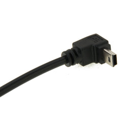 90 Degree Mini USB Male to USB 2.0 AM USB Adapter Cable, Length: 29cm