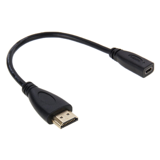 20cm HDMI Male to Micro HDMI Female Adapter Cable, HDMI to Micro HDMI
