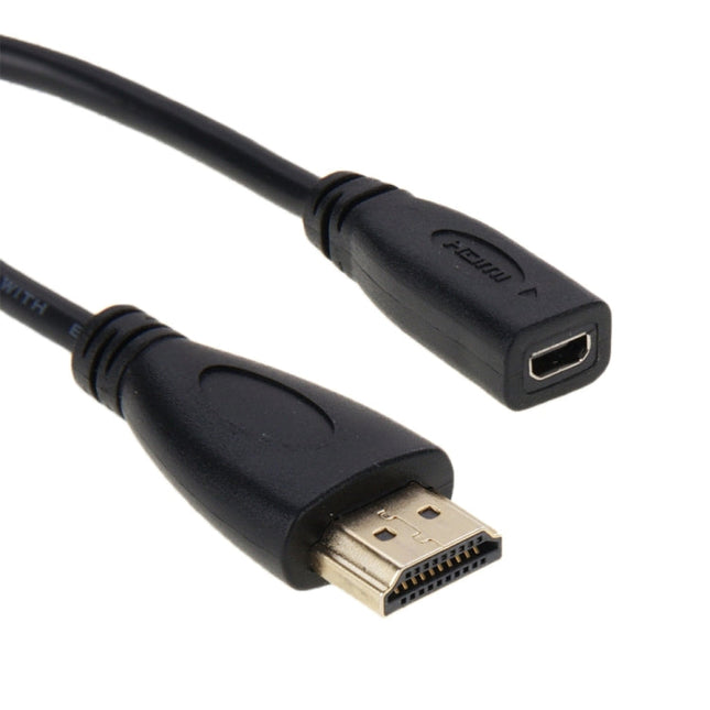 20cm HDMI Male to Micro HDMI Female Adapter Cable, HDMI to Micro HDMI