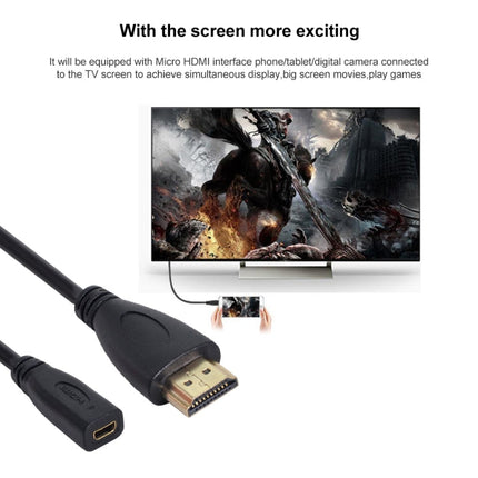 20cm HDMI Male to Micro HDMI Female Adapter Cable, HDMI to Micro HDMI