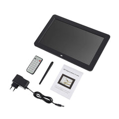 12.0 Inch LED Display Multi-media Digital Photo Frame with Holder / Music & Movie Player / Remote Control Function, Support USB / SD, Built in Stereo Speaker, 12.0 Inch