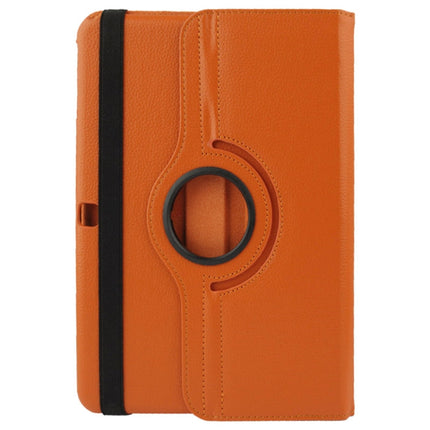 360 Degree Rotatable Litchi Texture Leather Case with 2-angle Viewing Holder for Samsung Galaxy Tab 4 10.1 / SM-T530 / T531 / T535