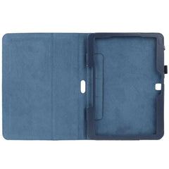 Litchi Texture Flip Leather Case with Holder for Galaxy Tab 4 10.1 / T530