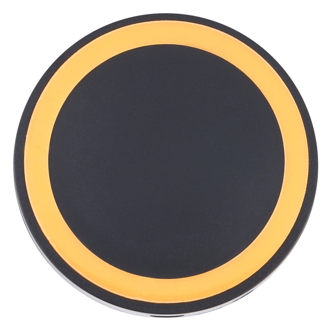 Universal QI Standard Round Wireless Charging Pad (White + Red), White + Orange, Black + Orange, White + Black, Black + Blue, Black + Red, White, Black + White, Grey+Black, White + Red, White + Blue