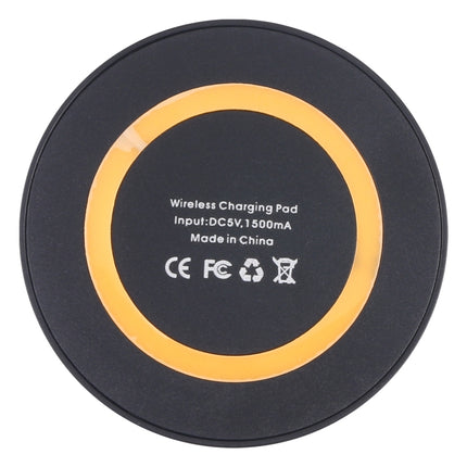 Universal QI Standard Round Wireless Charging Pad (White + Red), White + Orange, Black + Orange, White + Black, Black + Blue, Black + Red, White, Black + White, Grey+Black, White + Red, White + Blue