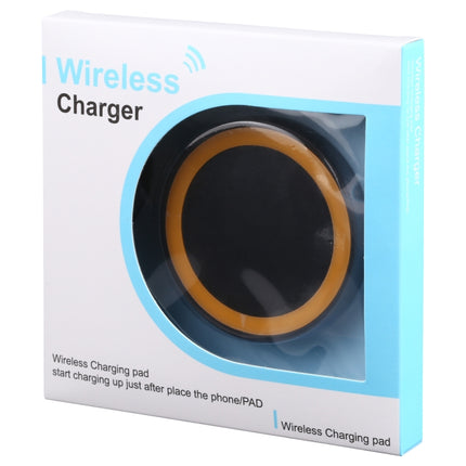 Universal QI Standard Round Wireless Charging Pad (White + Red), White + Orange, Black + Orange, White + Black, Black + Blue, Black + Red, White, Black + White, Grey+Black, White + Red, White + Blue