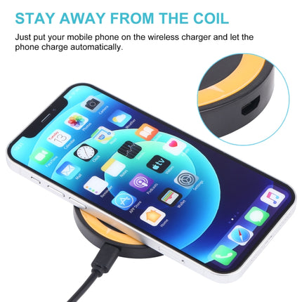 Universal QI Standard Round Wireless Charging Pad (White + Red), White + Orange, Black + Orange, White + Black, Black + Blue, Black + Red, White, Black + White, Grey+Black, White + Red, White + Blue