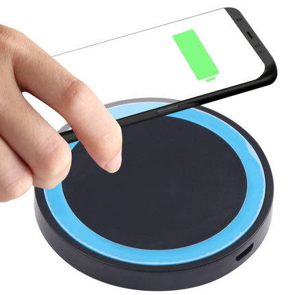 Universal QI Standard Round Wireless Charging Pad (White + Red), White + Orange, Black + Orange, White + Black, Black + Blue, Black + Red, White, Black + White, Grey+Black, White + Red, White + Blue