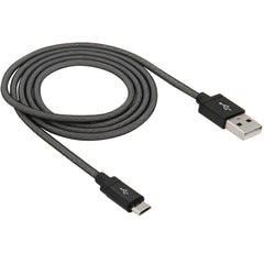 1m Net Style High Quality Metal Head Micro USB to USB Data / Charging Cable