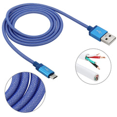 1m Net Style High Quality Metal Head Micro USB to USB Data / Charging Cable