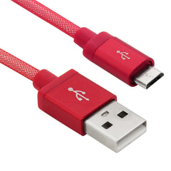 1m Net Style High Quality Metal Head Micro USB to USB Data / Charging Cable