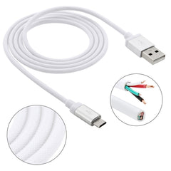 1m Net Style High Quality Metal Head Micro USB to USB Data / Charging Cable