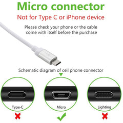 1m Net Style High Quality Metal Head Micro USB to USB Data / Charging Cable