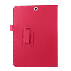Litchi Texture Horizontal Flip Solid Color Smart Leather Case with Two-folding Holder & Sleep / Wake-up Function for Galaxy Tab S2 9.7 / T815