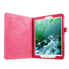 Litchi Texture Horizontal Flip Solid Color Smart Leather Case with Two-folding Holder & Sleep / Wake-up Function for Galaxy Tab S2 9.7 / T815