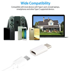 USB-C / Type-C 3.1 Male to Micro USB Female Converter Adapter, Length: 2.5cm