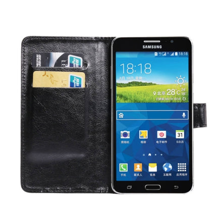 5.5-6.3 Inch Universal Crazy Horse Texture 360 Degree Rotating Carry Case with Holder & Card Slot for Galaxy Mega 6.3 / i9200