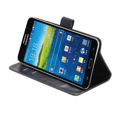 5.5-6.3 Inch Universal Crazy Horse Texture 360 Degree Rotating Carry Case with Holder & Card Slot for Galaxy Mega 6.3 / i9200