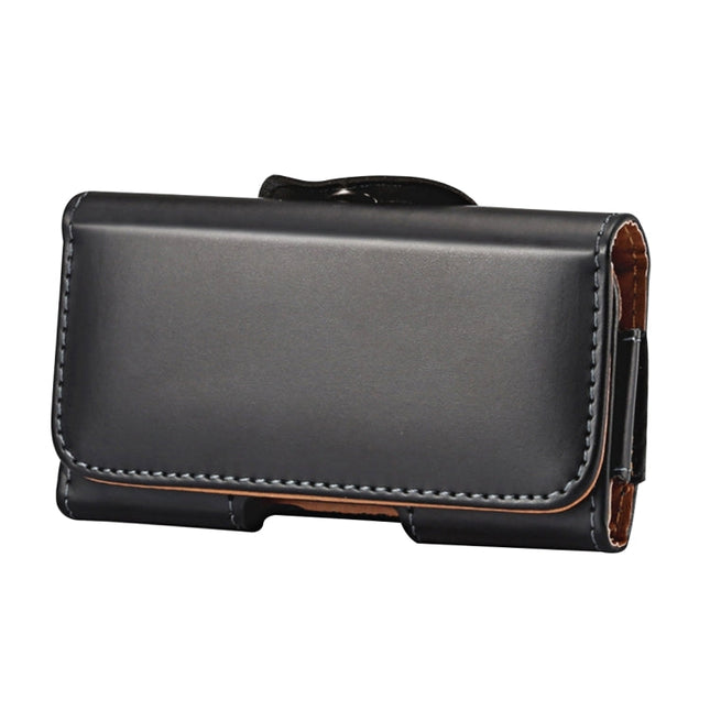 For iPhone X  & Galaxy S7 / G930 & S6 Edge / G925 & S6 / G920 & S5 / G900 & Grand DUOS I9082 Smooth Surface Vertical Flip Leather Case Waist Bag with Back Splint