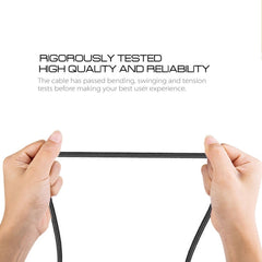 1m Woven Style Micro USB to USB 2.0 Data Sync Cable with LED Indicator Light