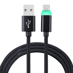 1m Woven Style Micro USB to USB 2.0 Data Sync Cable with LED Indicator Light