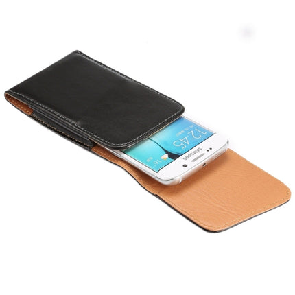 For iPhone X  & Galaxy S7 / S6 / G920 & S5 / G900 & S4 / i9500 & Grand DUOS / I9082 5.2 Inch Universal Lambskin Texture Vertical Flip Leather Case / Waist Bag with Rotatable Back Splint