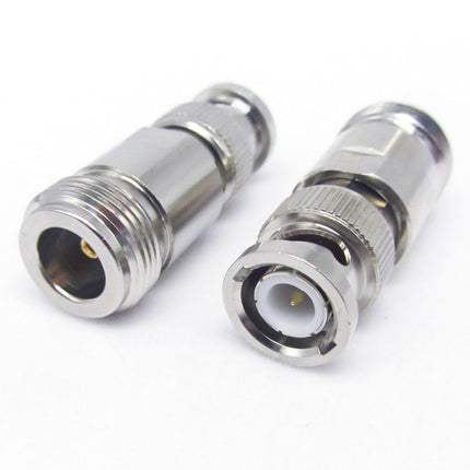 Nickel Plated UG-255/U BNC Plug To UHF Jack Connector, BNC To UHF
