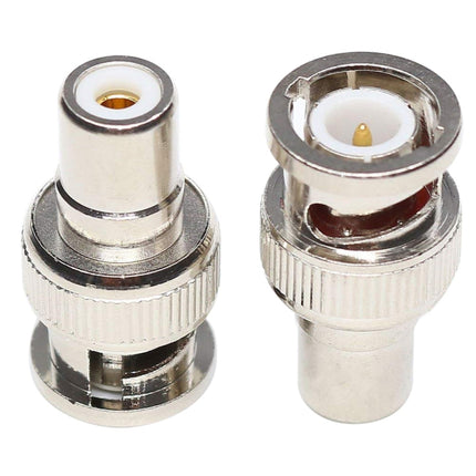 BNC Male to RCA Female Connector Coaxial Cable Adapter, Male to RCA