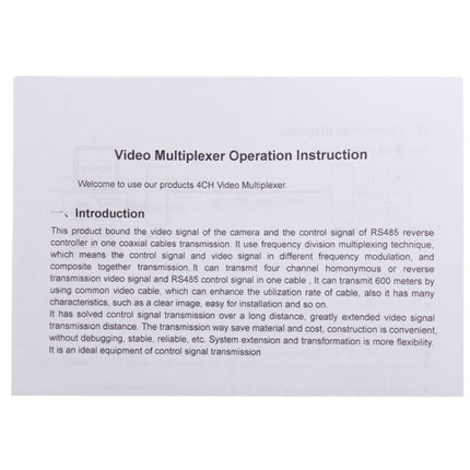 3 Channel Multiplexer Transmitter and Receiver