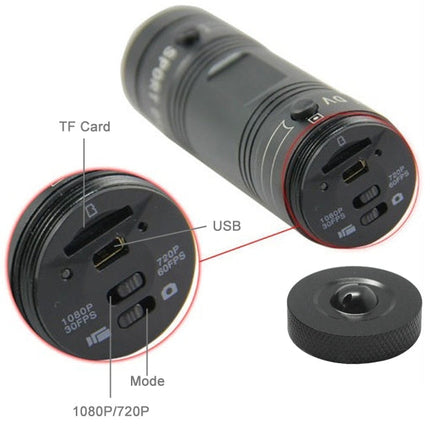 F9 Full HD 1080P Action Helmet Camera / Sports Camera / Bicycle Camera, Support TF Card, 120 Degree Wide Angle Lens, F9