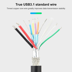 CY-201 USB 3.1 Type-C Male Connector to Micro USB 2.0 Female Cable For Nokia N1, Cable Length:  20cm