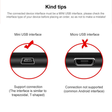USB Retractable Data & Charger Cable for Motorola V3 / Mobile Phone / MP3 / MP4 / Digital Camera / GPS, Length: 10cm (Can be Extended to 80cm),  Black, USB 2.0 to Mini 5 Pin, USB 1.1 to Mini 5 Pin